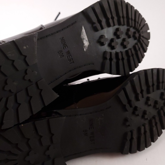 Nine West Black Patent Leather Oxfords - Picture 6 of 7